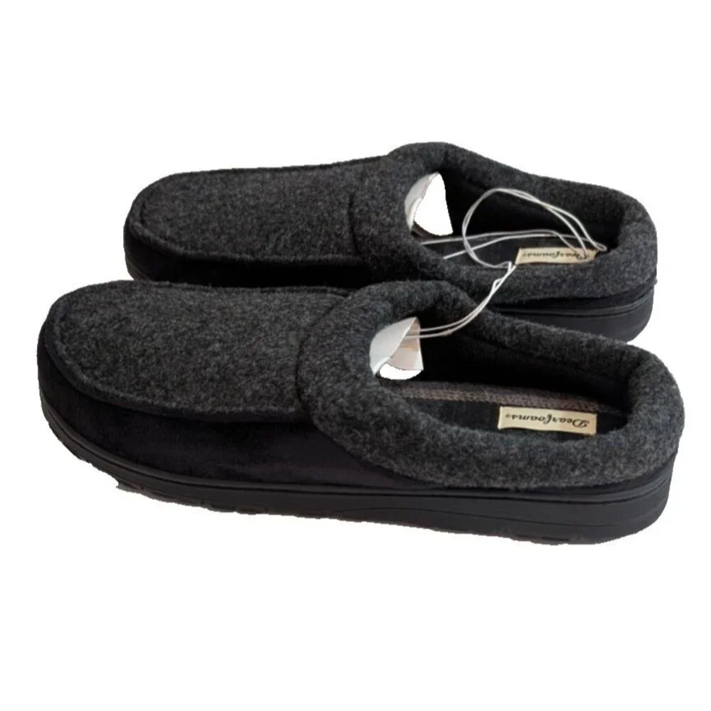Dearfoam Men's Slipper Size XL (13-14) - Dustin Clog Brown or Canyon Black